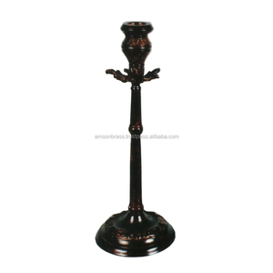 Polished Metal <b>Candle</b> Holder Pillar <b>Candle</b> Stand - Product Image 3