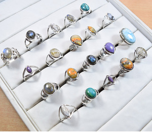 Pure Silver Gemstone Rings Lot for Wholesale Eternity Vermeil Wedding Ring Sterling Silver Rings Women 925 Sterling - Product Image 2