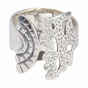 Anillo de plata lisa de Plata de Ley 925 sólida, joyería de plata de ley 925 sólida, anillos Eternity Vermeil, proveedor y exportador - Product Image 2