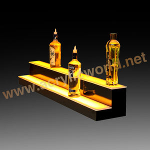 Estante de barra de botella de vino LED de fábrica, estantes de botella de licor de dos pasos/estantes de exhibición de vino - Product Image 4