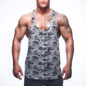 2019ฤดูร้อนเสื้อผ้า Mens เพาะกายฟิตเนสดูดซับเหงื่อได้อย่างอิสระ Men Tanks เสื้อผ้า Singlets - Product Image 3