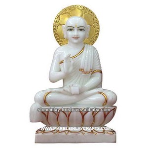 Escultura de Buda de Mármol Hecha a Mano - Product Image 1
