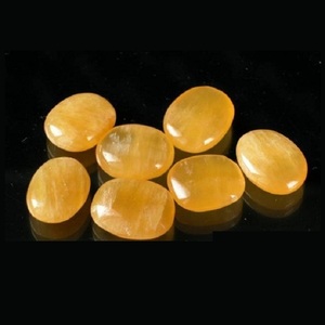 Haute qualité miel calcite ovale bijoux pendentif pierre ovale Cabochon bijoux pierre naturelle guérison cristal pierres précieuses grossiste - Product Image 2