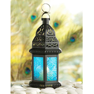 Hot Sale Moroccan Design Metal <b>Candle</b> Lantern Black Finished <b>Colourful</b> Glass Customized Size Handmade Home Wedding Decorative - Product Image 5