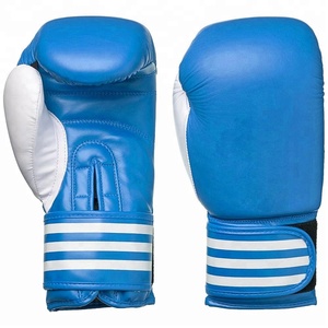 Gants de boxe professionnels personnalisés en usine Offre Spéciale cuir 12oz et cuir de vachette noir rouge et bleu avec logo personnalisé de la Chine - Product Image 1