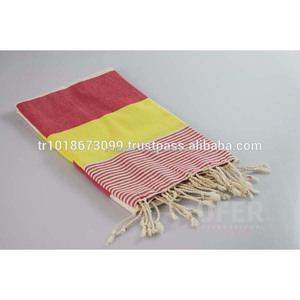 HAVANA PESHTEMAL - Wholesale Turkish <b>Hammam</b>, Pestemal <b>Towel</b> Direct From Factory, Multicolor Bold Stripes, Beach Sarong - Product Image 1