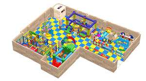 Terrain de jeu intérieur de conception personnalisée 252 mètres carrés - Product Image 3