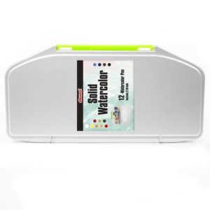 ชุดสี12สีพร้อมแปรงทาสีเค้กแข็งศิลปินมืออาชีพฟรี2สี - Product Image 2