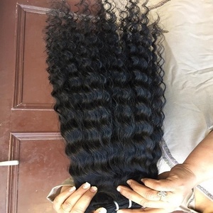 Amd — cheveux humains bouclés indiens, vierges, sans traitement, bruts, bouclés, simple, donateur - Product Image 3