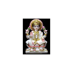 White Makrana Marble Laxmi Maa Goddess Statue - Product Image 1