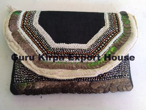 Femmes Inde Handcrafted Utility Custom Luxury Clutch Bag Bohemian Women Messenger Bag Ladies Beaded Evening Clutch Bags - Product Image 3