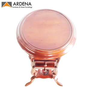 Unique Côté Hall Lampe De Table Décor À La Maison Meubles Antique Bois Brun Acajou Européen En Bois Massif Salon Meubles Sculptés À La Main - Product Image 4