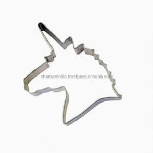 Cortador de galletas con Cabeza de unicornio de acero inoxidable - Product Image 1