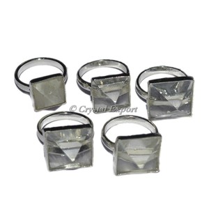 New Design Gemstone Crystal <b>Quartz</b> Pyramid <b>Ring</b> From Crystal Export - Product Image 1