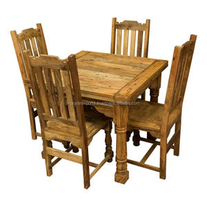 Chaise de salle à manger en bois de manguier naturel de qualité supérieure pour une utilisation en extérieur - Product Image 2