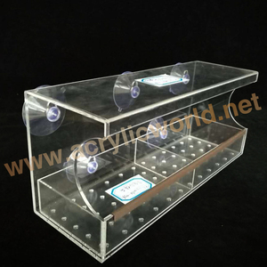 Window Acrylic Bird Feeder With Strong Suction Cups,Food Storage Bird Cage With Stand - Product Image 5