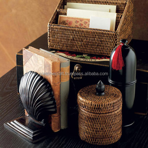 100% Natural Rattan Desktop <b>Letter</b> <b>Holder</b> for Office Use - Product Image 4