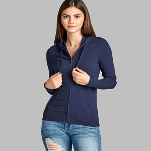 Women Zipper Style <b>Sweatshirt</b> Hooded and Side Pocket With Premium Quality for Ladies <b>Sweatshirt</b> Hoodies by Viky Industries - Product Image 5
