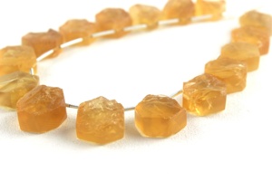 16 pièces de pierre précieuse naturelle brute en Citrine jaune, non traitée, coupée à la main, fabrication de bijoux crus, vente en gros - Product Image 4