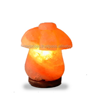 Lampe de sel de l'Himalaya rose 100% naturelle en forme de parapluie - Sculptée Feng Shui - Cadeau d'affaires écologique par Sian Enterprises - Product Image 2