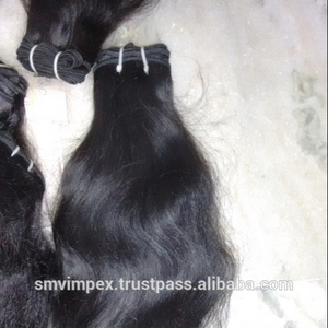 Unprocessed Raw Indian Human Hair.12A Grade High Quality Remy Hair Waft.Temple Human Hairs - Product Image 4