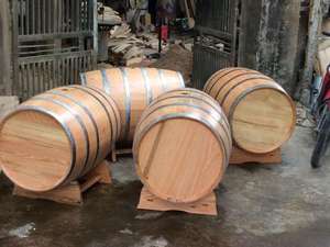 Fût à vin en bois pour vin ou décor - Product Image 6