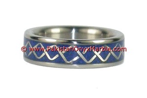 Anillos Étnicos Tribales Kuchi Afganos de Plata con Lapislázuli, Joyería Kuchi Nómada - Product Image 2