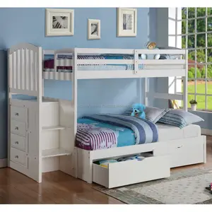 Camas infantis contemporâneas confortáveis, beliches modernos e duplos, conjunto de cama infantil para quarto, móveis domésticos, Indonésia