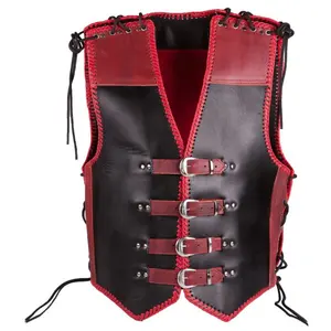 Gilet in pelle moto VES-0016