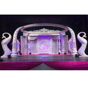 Mandap de mariage de style temple sri-lankais, luxueux, blanc, pour scène de mariage, le meilleur Mandap d'Australie - Product Image 2