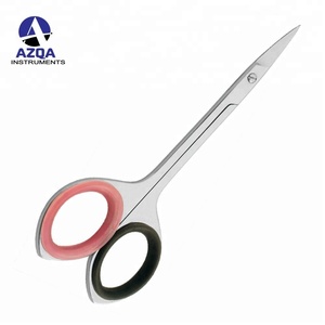 Professional Stainless Steel <b>Nail</b> Scissors Finger and Cuticle Scissors Straight Blades for Personal Manicure and <b>Nail</b> Care - Product Image 2