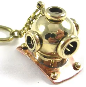 可收藏黄铜可收藏航海黄铜潜水头盔钥匙链乞求航海锁钥匙kkeCHDH20022