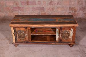 ตู้ไม้พลาสม่าสำหรับห้องนั่งเล่นเฟอร์นิเจอร์ในร่มห้องนอนหรือสำนักงานสื่อทีวีปรับกลับได้ทันสมัย - Product Image 2