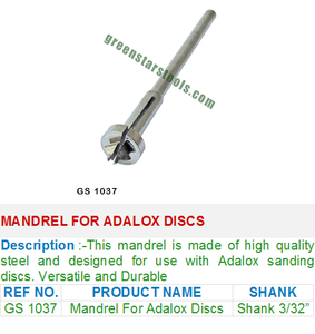 Mandril para discos Adalox GS 1037 Herramientas de joyería para joyeros - Product Image 2