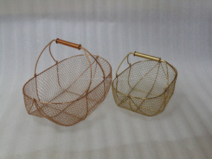 Cesta de alambre de cocina Shopper con mango de madera Caja de almacenamiento de cocina con la mejor calidad - Product Image 2