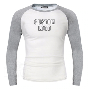 Venta al por mayor 100% algodón manga raglán hombres camiseta de talla grande béisbol camiseta diseño de Jersey en blanco - Product Image 3