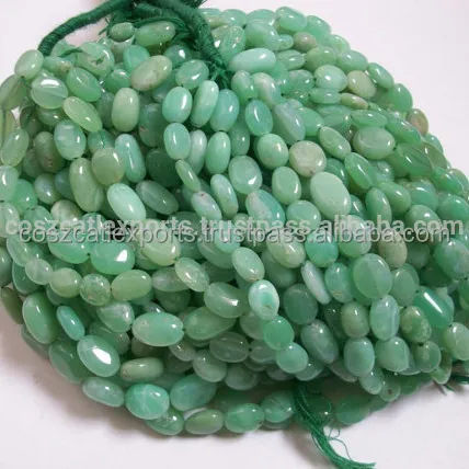 Натуральный хризопраз Овальный Гладкий Круглый зеленый цвет драгоценный камень