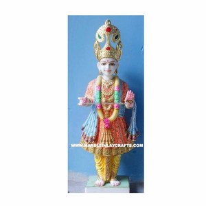 White Marble Swami Narayan Murti - Product Image 1