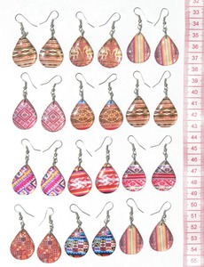 Pendientes de gota de moda artesanales peruanos joyería sudamericana al por mayor - Product Image 2