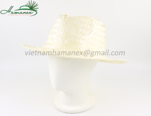 Sombrero de paja de Panamá bordado de hierba de mar verde Natural, patrón a cuadros, cuerda de cinta, accesorio ecológico Unisex para adultos - Product Image 6