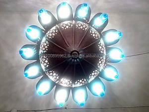 BZ12 grand lustre suspendu de style marocain antique élégant énorme plafonnier - Product Image 3