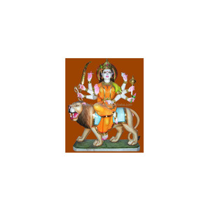Pure Makrana Marble Durga Maa Statue - Product Image 1