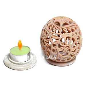 Home Decorative Soapstone Candle Lamp - Product Image 1