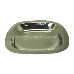 Square Plain Metal Charger Plate Tabletop Dinnerware Metal Charger Plate Serving Dish Plate for Kitchenware from Indian Exporter