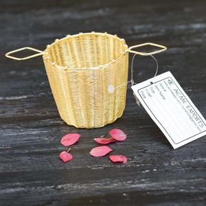 ที่กรองชาแบบลวดตาข่ายทองเหลืองชุบทองระดับพรีเมี่ยมเหมาะสำหรับอุปกรณ์ชงชาใบชาหลวม - Product Image 1