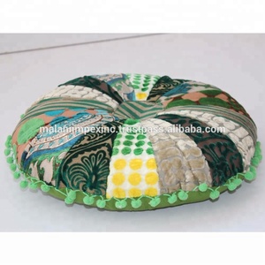 Cojín Redondo de Terciopelo para Silla, Hecho a Mano, con Diseño de Patchwork y Función de Masaje para Yoga, 40cm, Superventas - Product Image 4