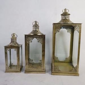 Support de lampe à thé en métal blanc avec collections de cadeaux de détail en dentelle faites à la main pour les décorations de mariage et de Noël - Product Image 4