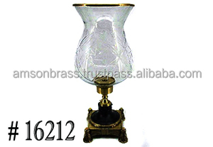 Bougeoir décoratif en métal et verre - Product Image 6