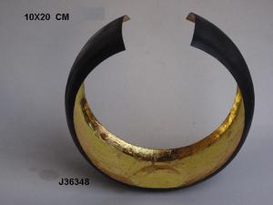 Bougeoir en fer doré bicolore fait à la main pour mariages et décoration de Noël fabriqué en métal photophore décoration de la maison - Product Image 3