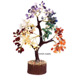 7脉轮治疗树出售OEM天然脉轮宝石树治疗水晶装饰水晶树装饰艺术风格